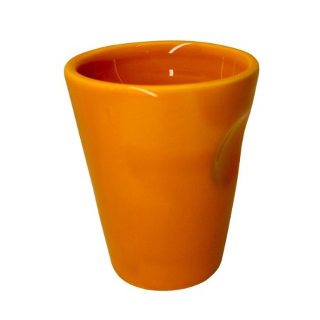 Taza de porcelana para expreso color naranja