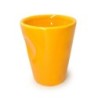 Porcelain cup for express yellow color