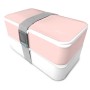 Doble Lunch Box, Rosa Pastel