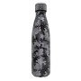 Botella doble pared camuflaje negro