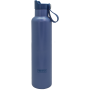 Botella Deportiva CLICK & DRINK! de Doble Pared de 750 ml con Tapón de Clic, Azul Navy