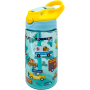 Botella Infantil Reutilizable Libre de BPA Boquilla plegable, Ergonómica, Resistente, Duradera, Ligera, Coches